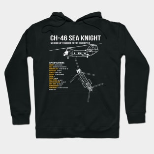 CH-46 Sea Knight Helicopter Hoodie